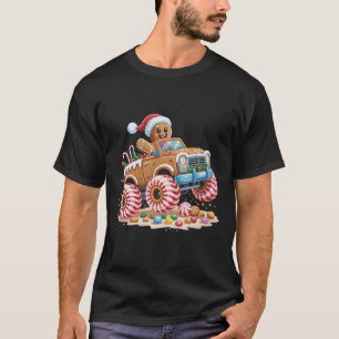 T-shirt Homme en pain d'épice de camion monstre Noël cuiss