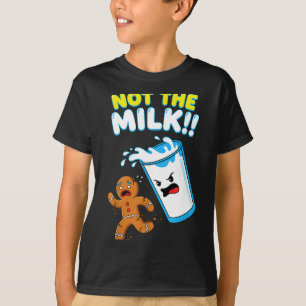 T-shirt Homme en pain d'épices drôle Pas le lait Pun biscu