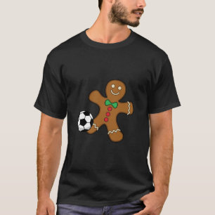 T-shirt Homme en pain d'épices jouant au football