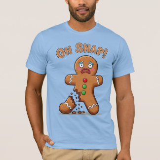 T-shirt Homme en pain d'épices s'est finalement cassé Noël