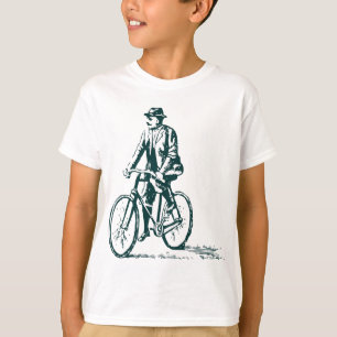 T-shirt Homme en vélo - Vert foncé