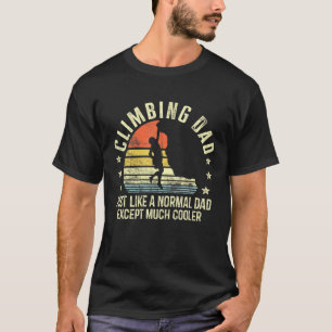 T-shirt Homme Escalade Papa Comme Un Papa Rock Clim Normal