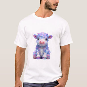 T-shirt Homme esthétique pastel vache highland barbe à pap