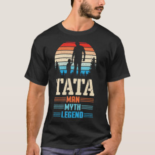 T-shirt Homme Et Enfant Marchant Ensemble Joyeux Jour Tata