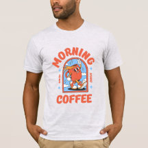T-shirt homme et femme - Café du matin