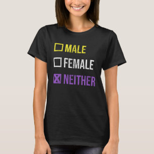 T-shirt Homme Femme Aucune Fierté Non binaire Non Binary F