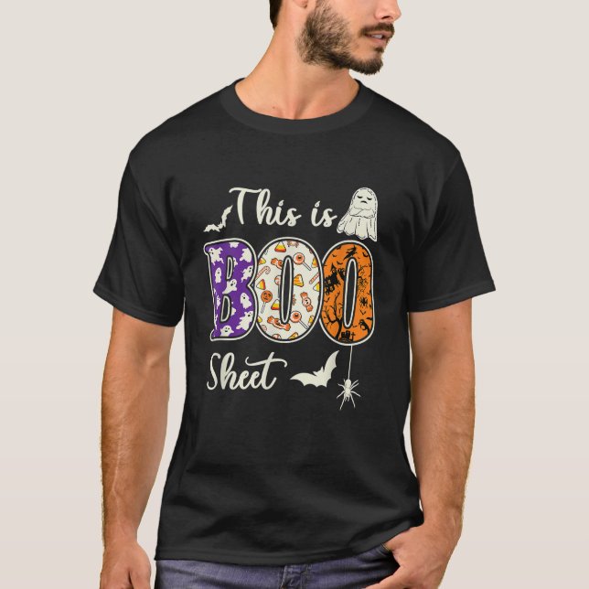 T-shirt Homme Femme C'Est La Feuille De Boite Retro Ghost  (Devant)