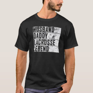 T-shirt Homme Fête des pères Mari Daddy Lacrosse Légende L