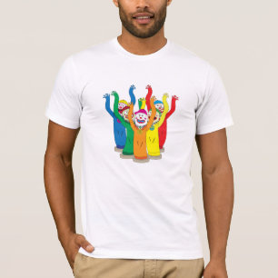 T-shirt Homme Flailing de ondulation farfelu de tube de