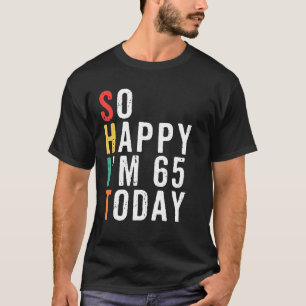 T-shirt Homme Funny 65e Anniversaire Cadeaux Gag 65 Ans