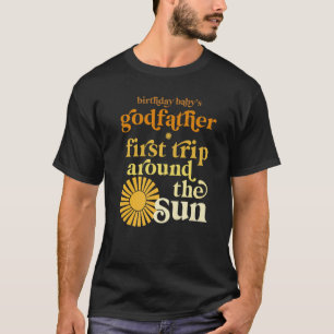 T-shirt Homme Godfather Premier Voyage Autour Du Soleil An