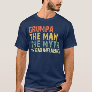 T-shirt Homme Grincheux Mythe Mauvaise Influence Drôle Vin