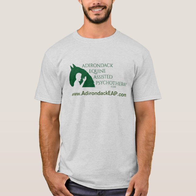 T-shirt homme gris avec le logo Adk EAP (Devant)
