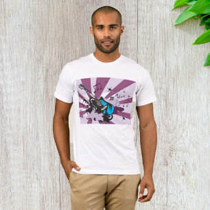 T-shirt Homme Guitare Bleue