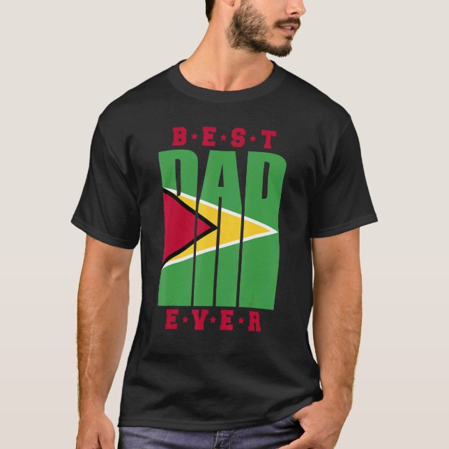 T-shirt Homme Guyanais papa Fête des pères Guyana Papa (Devant)