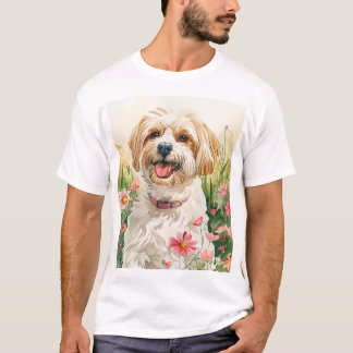 T-shirt homme Havanais - Aquarelle Tee chien