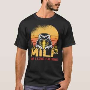 T-shirt Homme I Love Falcons Vintage Bird Falcon Hunter