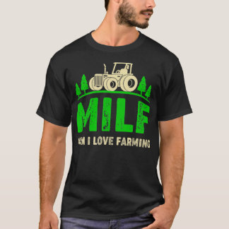 T-shirt Homme J'Aime Cultiver Drôle Agriculteur Tracteurs 