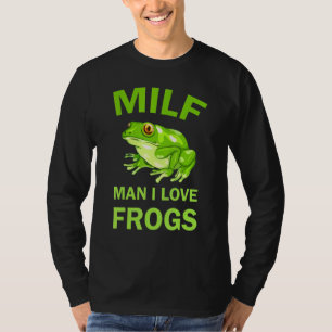 T-shirt Homme J'Aime Grenouilles Bumper mignonne Crazy Gre