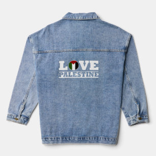 T-shirt homme 'J'aime la Palestine' en typographie