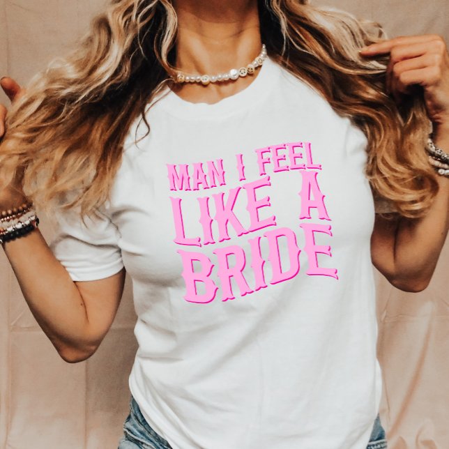 T-shirt Homme Je Me Sens Comme Une Mariée Dernière Rodéo B (Créateur téléchargé)