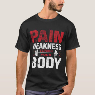 T-shirt homme - La douleur n'est que la faiblesse