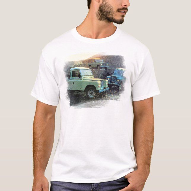T-shirt homme Landrover des années 1970 (Devant)