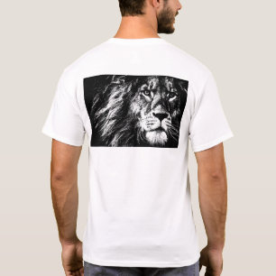 T-shirt homme Lion face arrière côté Modèle d'impr