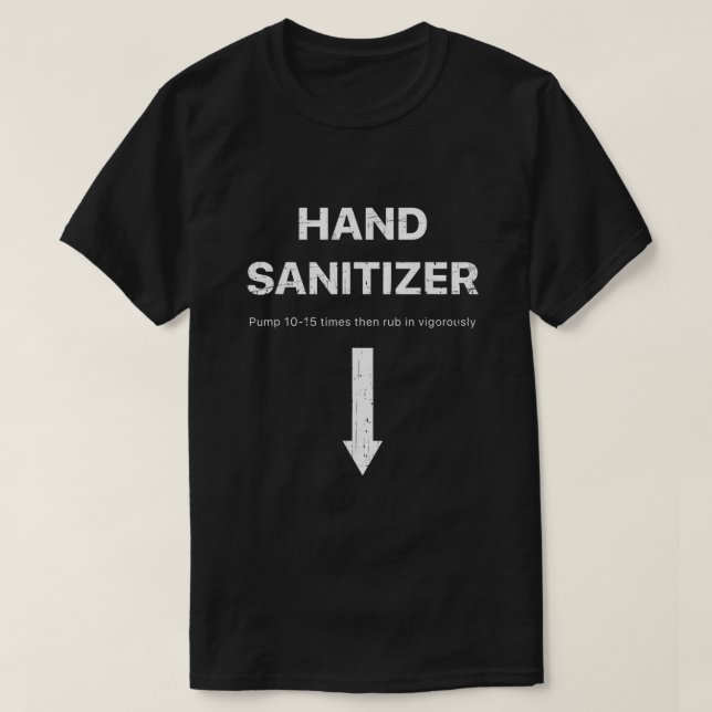 T-shirt Homme Main Sanitizer drôle humour adulte mens Xmas (Design devant)