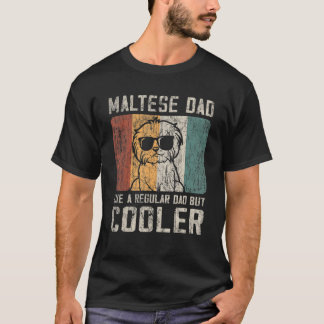 T-shirt Homme Maltese Papa Comme Un Père Régulier Mais Gla