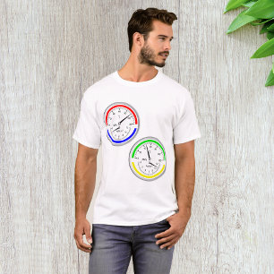 T-shirt homme manomètres à gaz