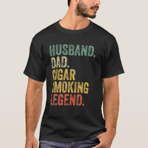 T-shirt Homme Mari Cigar Papa Légende Drôle Amusant Cigar 