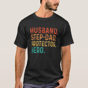 T-shirt Homme Mari Étape Papa Protecteur Héros Fête des pè