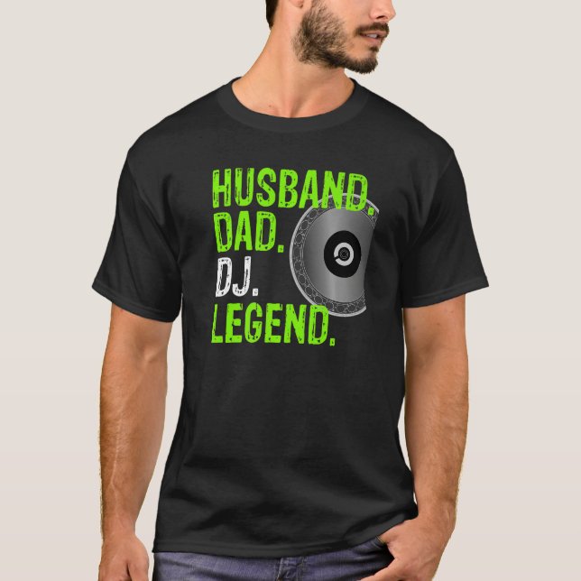 T-shirt Homme mari papa DJ Legend - DJ Design Premium (Devant)