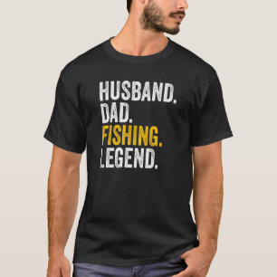 T-shirt Homme Mari Papa Pêche Légende Pêcheur Papa Poisson