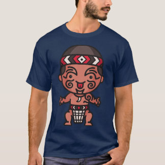 T-shirt Homme mignon Maori en vêtements traditionnels