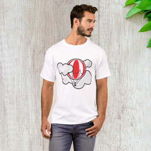 T-Shirt Homme Montgolfière Nuageuse