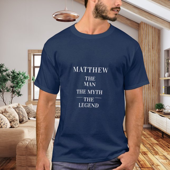 T-shirt Homme mythe légende nom bleu (Créateur téléchargé)
