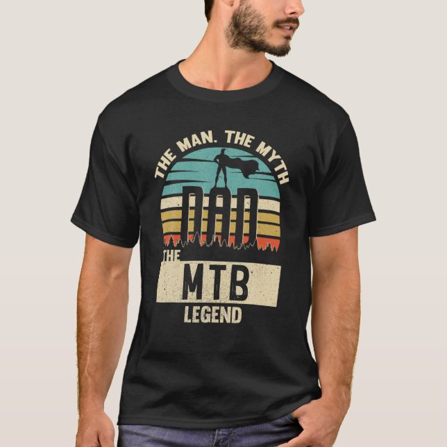 T-shirt Homme Mythe Légende Papa MTB (Devant)