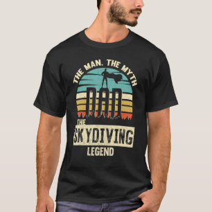 T-shirt Homme Mythe Légende Papa Saut en parachute