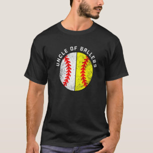 T-shirt Homme Oncle De Ballers Baseball Softball Oncle