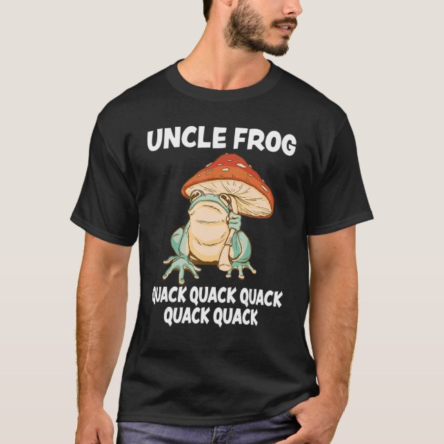 T-shirt Homme Oncle Frog Animal Pun Love Amphibian Toad Fr (Devant)