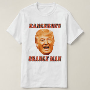 T-shirt Homme orange dangereux de la chemise de Donald