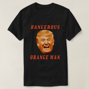 T-shirt Homme orange dangereux de la chemise   de Donald