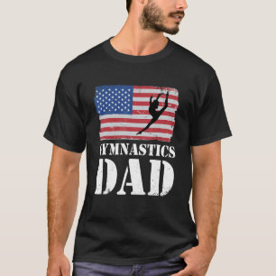 T-shirt Homme Papa Père Graphisme Gymnaste Gymnastique Gym