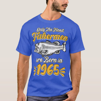 T-shirt Homme Pêcheur 56e Anniversaire Funny Pêche Vintag
