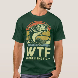 T-shirt Homme Père Day Pêche WTF Wheres Le Poisson Vinta