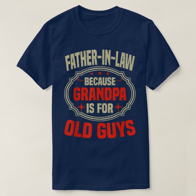 T-shirt Homme Père En Droit Parce Que Grand-Père Est Pour  (Design devant)