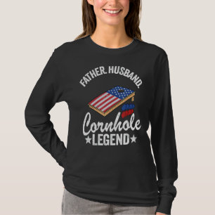 T-shirt Homme Père Mari Cornhole Legend Corn Hole US F F