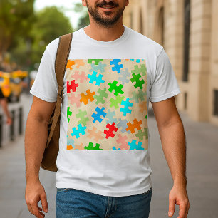 T-shirt Homme Pièces de puzzle